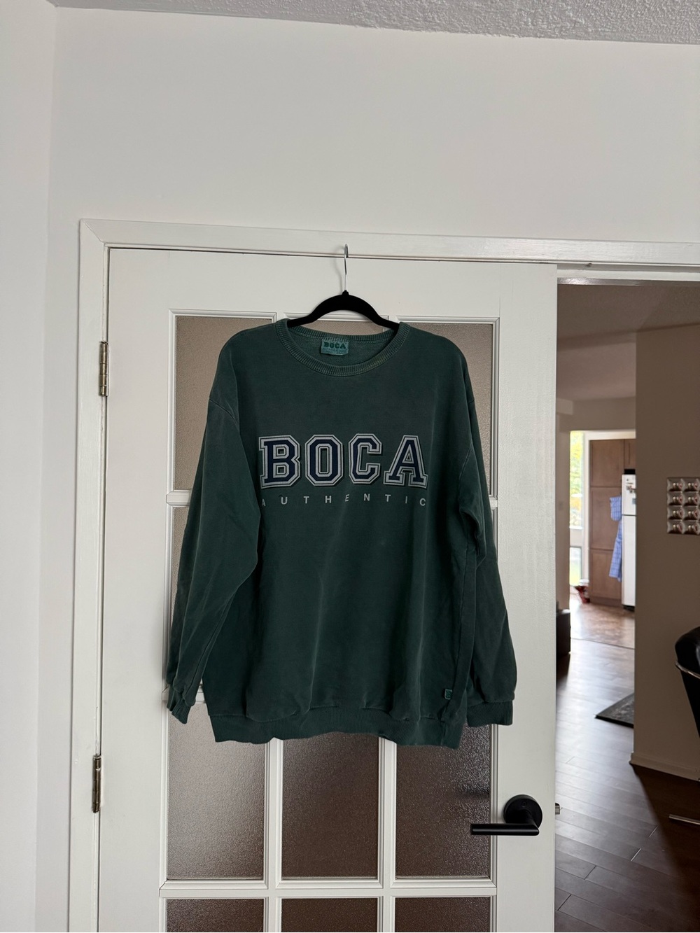 90s Boca Washed Green Crewneck Sweatshirt